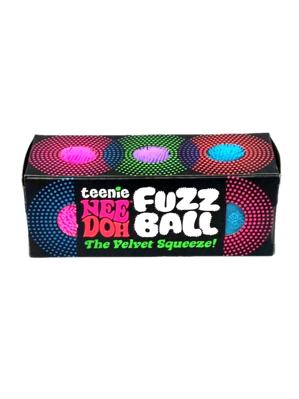 Teenie NeeDoh Fuzz Ball Velvet Squeeze - Multi-Color Pack